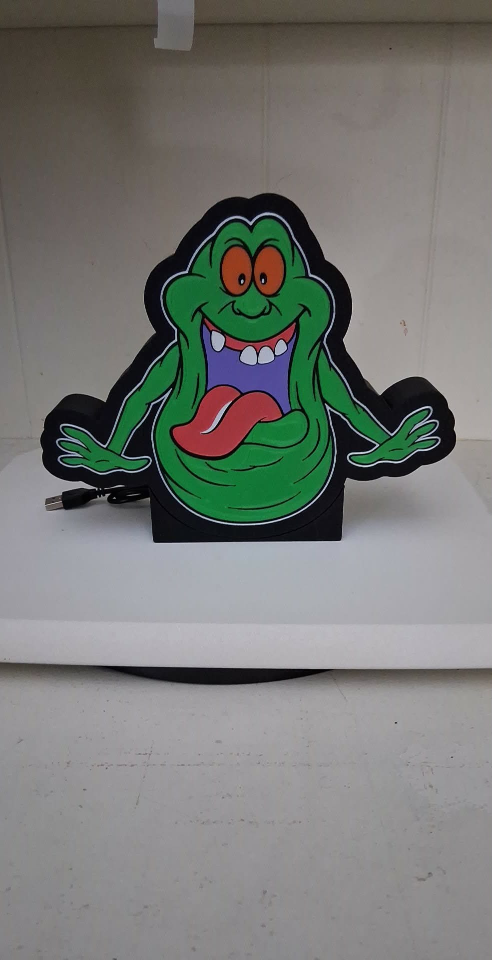 slimer LED light box – custom 3D printed – Lit Layer Creations